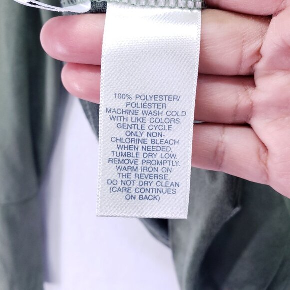 Susan Bristol Sage Green Suede 2 Piece Lounge Set Sweater Wide Leg Pants Size XL - Picture 6 of 16